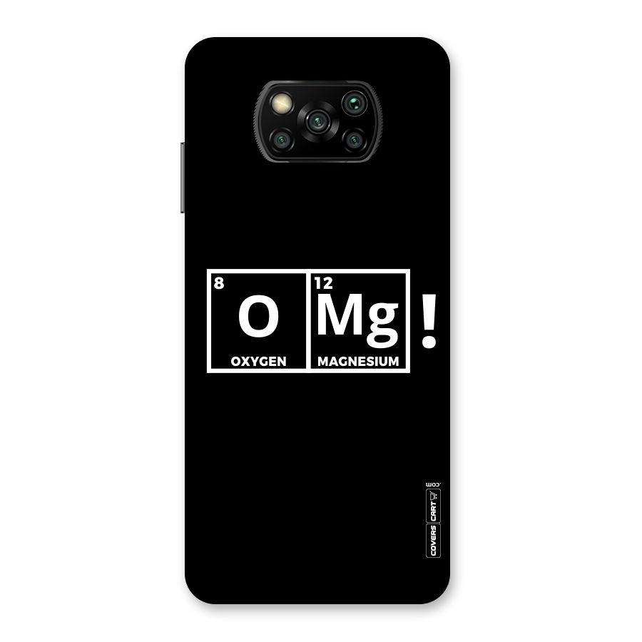 OMG Chemistry Pun Back Case for Poco X3