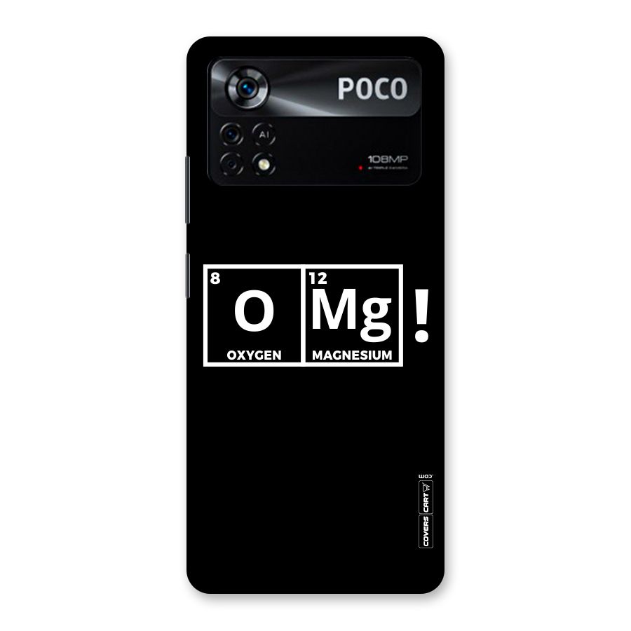 OMG Chemistry Pun Back Case for Poco X4 Pro 5G
