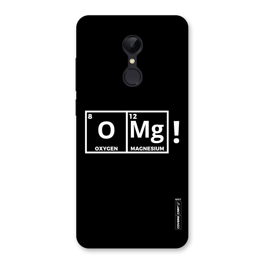 OMG Chemistry Pun Back Case for Redmi 5