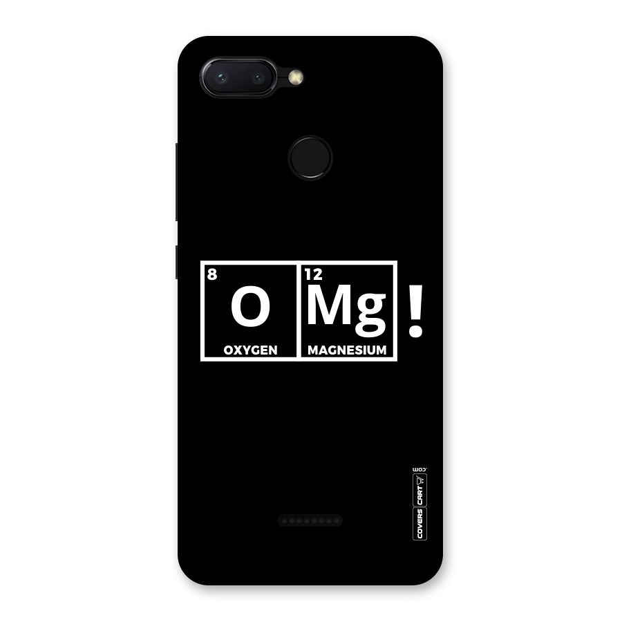OMG Chemistry Pun Back Case for Redmi 6
