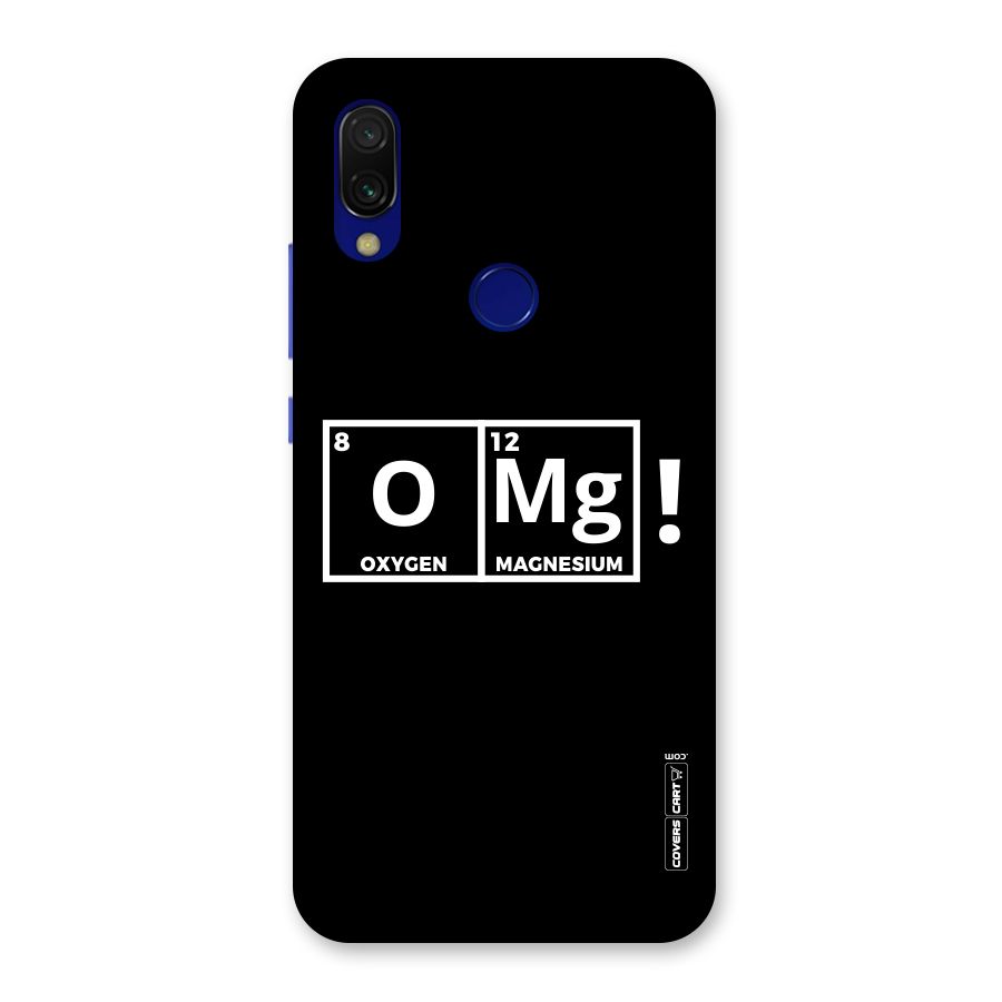 OMG Chemistry Pun Back Case for Redmi 7