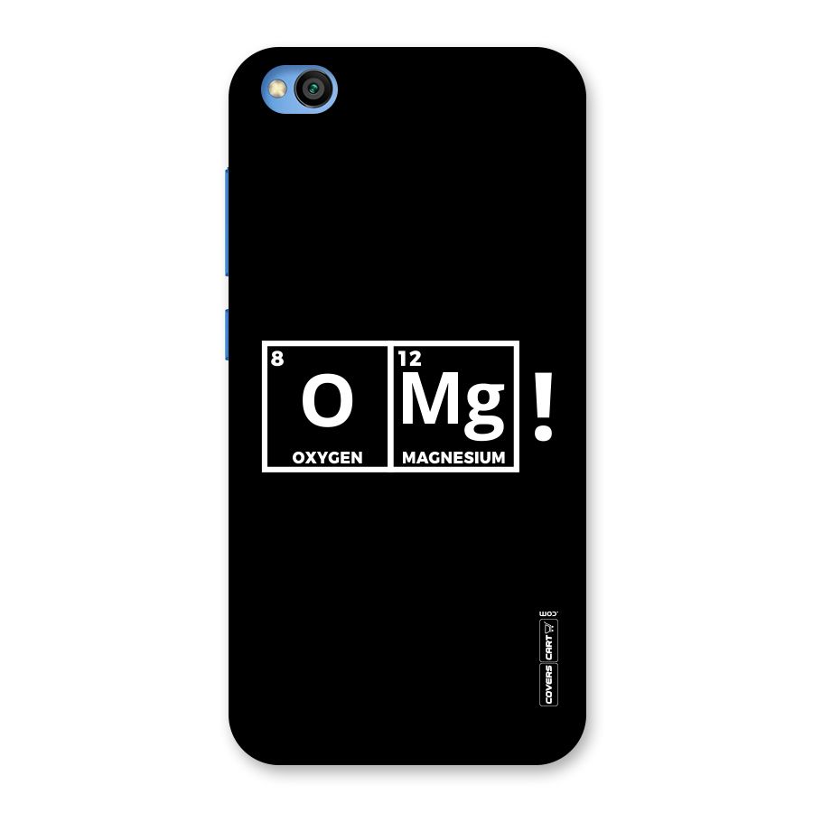 OMG Chemistry Pun Back Case for Redmi Go