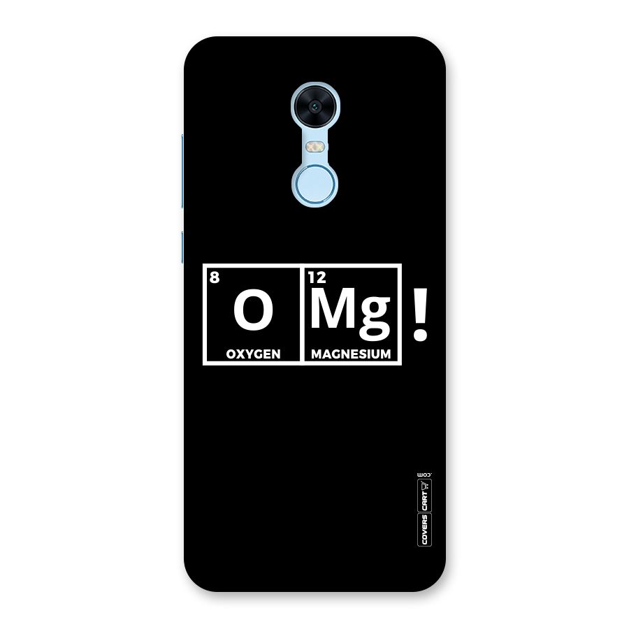 OMG Chemistry Pun Back Case for Redmi Note 5