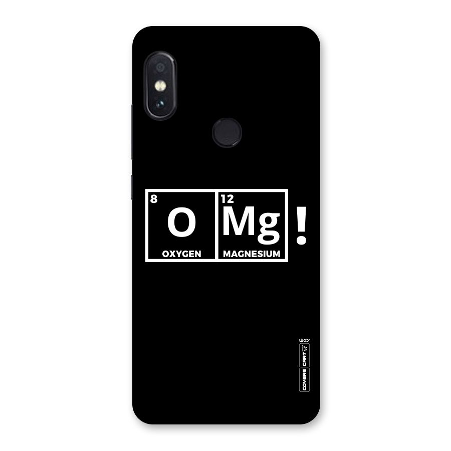 OMG Chemistry Pun Back Case for Redmi Note 5 Pro