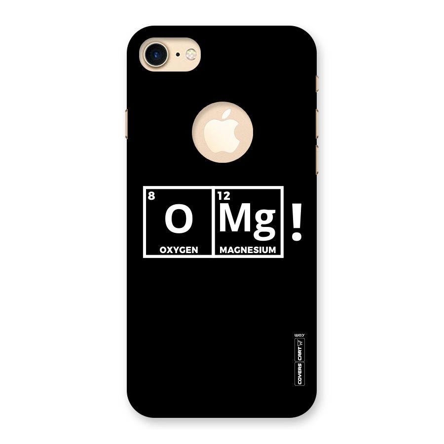 OMG Chemistry Pun Back Case for iPhone 7 Logo Cut