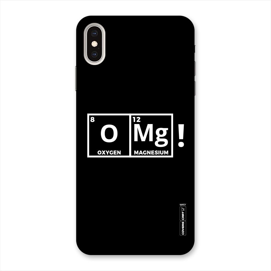 OMG Chemistry Pun Back Case for iPhone XS Max