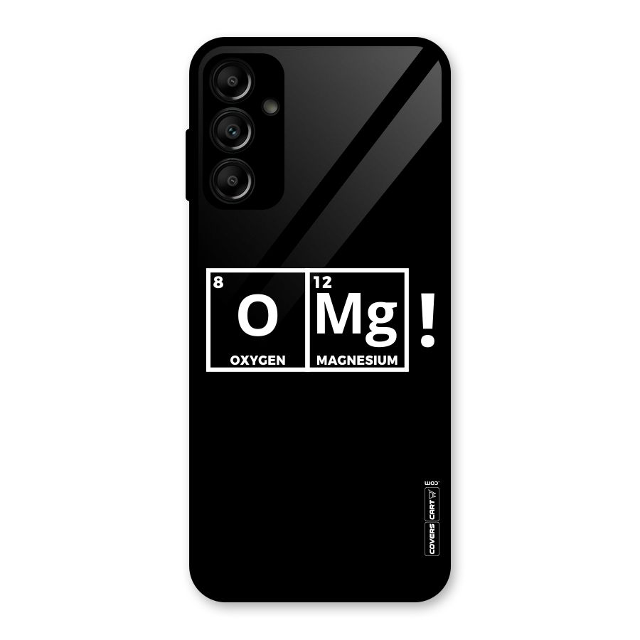 OMG Chemistry Pun Glass Back Case for Galaxy A14 5G