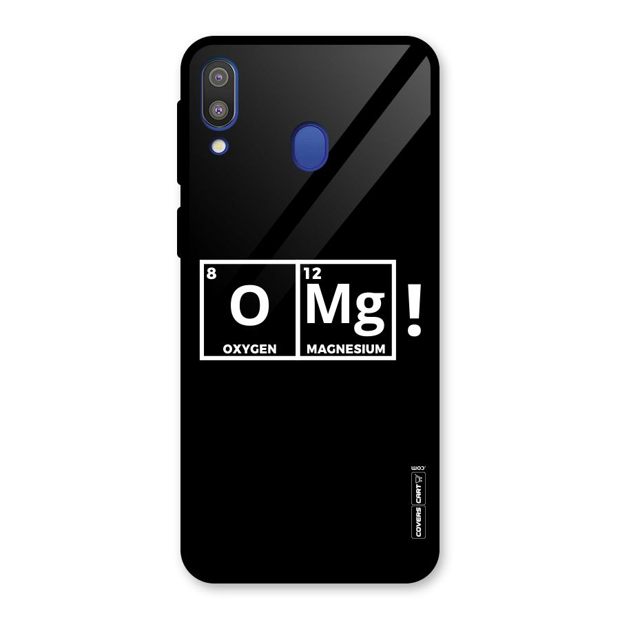 OMG Chemistry Pun Glass Back Case for Galaxy M20