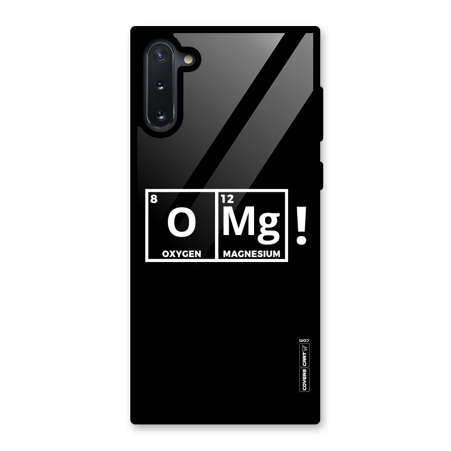 OMG Chemistry Pun Glass Back Case for Galaxy Note 10
