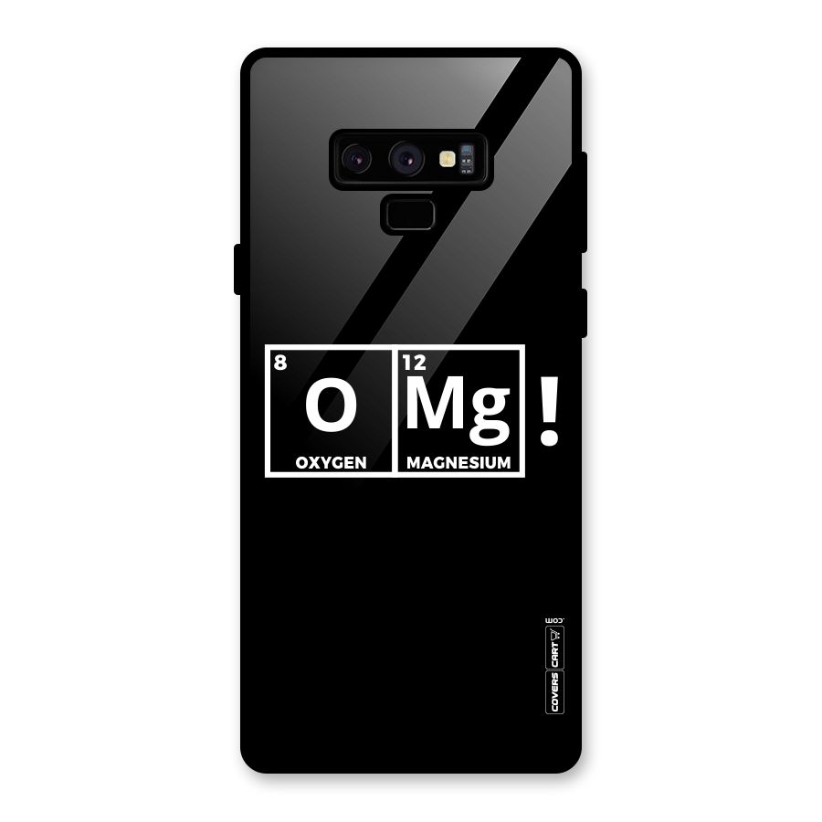 OMG Chemistry Pun Glass Back Case for Galaxy Note 9