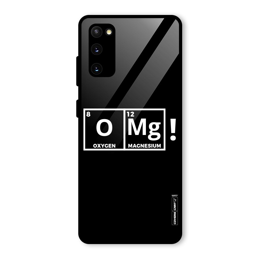 OMG Chemistry Pun Glass Back Case for Galaxy S20 FE 5G