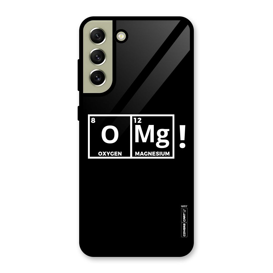 OMG Chemistry Pun Glass Back Case for Galaxy S21 FE 5G