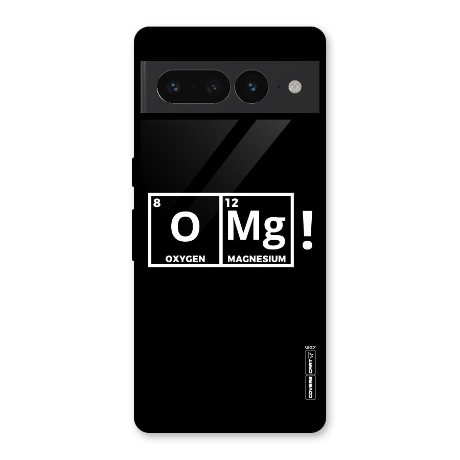 OMG Chemistry Pun Glass Back Case for Google Pixel 7 Pro