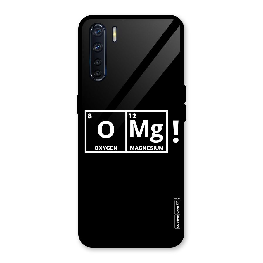 OMG Chemistry Pun Glass Back Case for Oppo F15