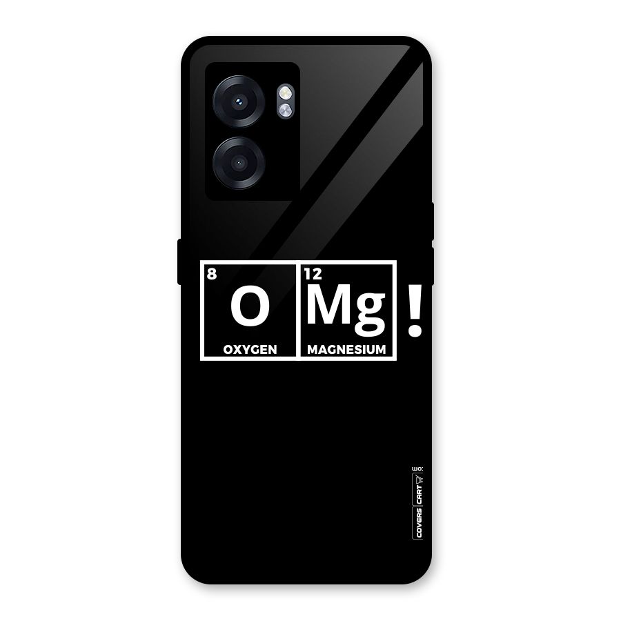 OMG Chemistry Pun Glass Back Case for Oppo K10 (5G)