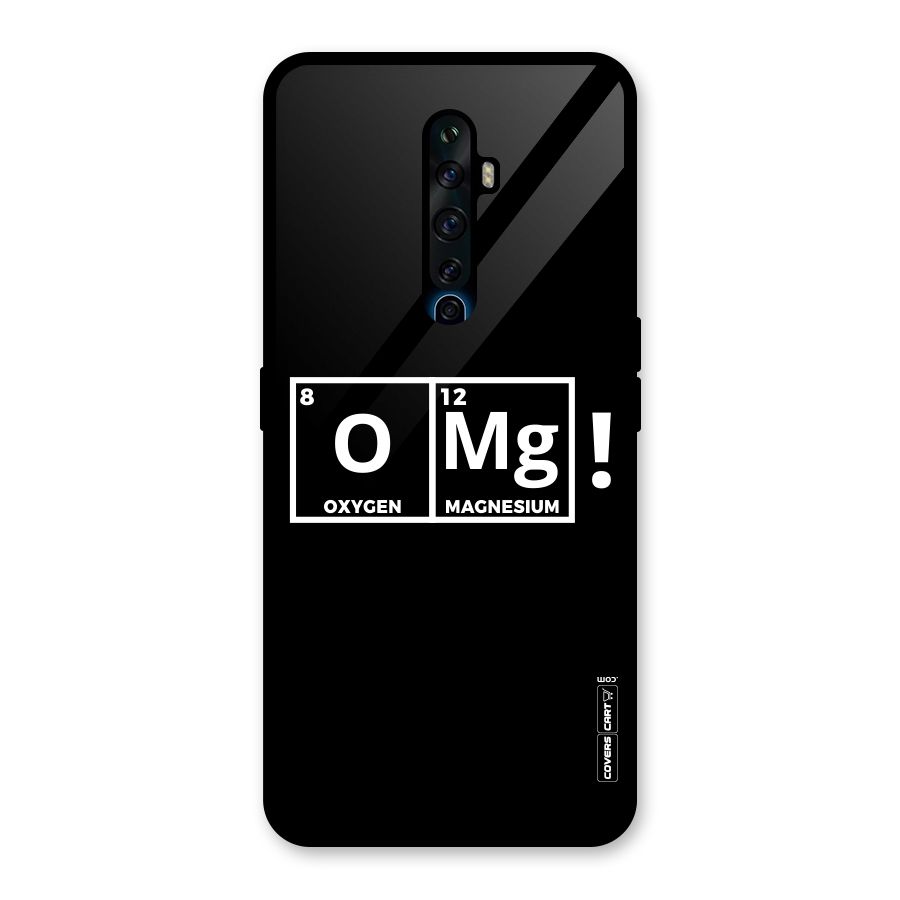 OMG Chemistry Pun Glass Back Case for Oppo Reno2 F