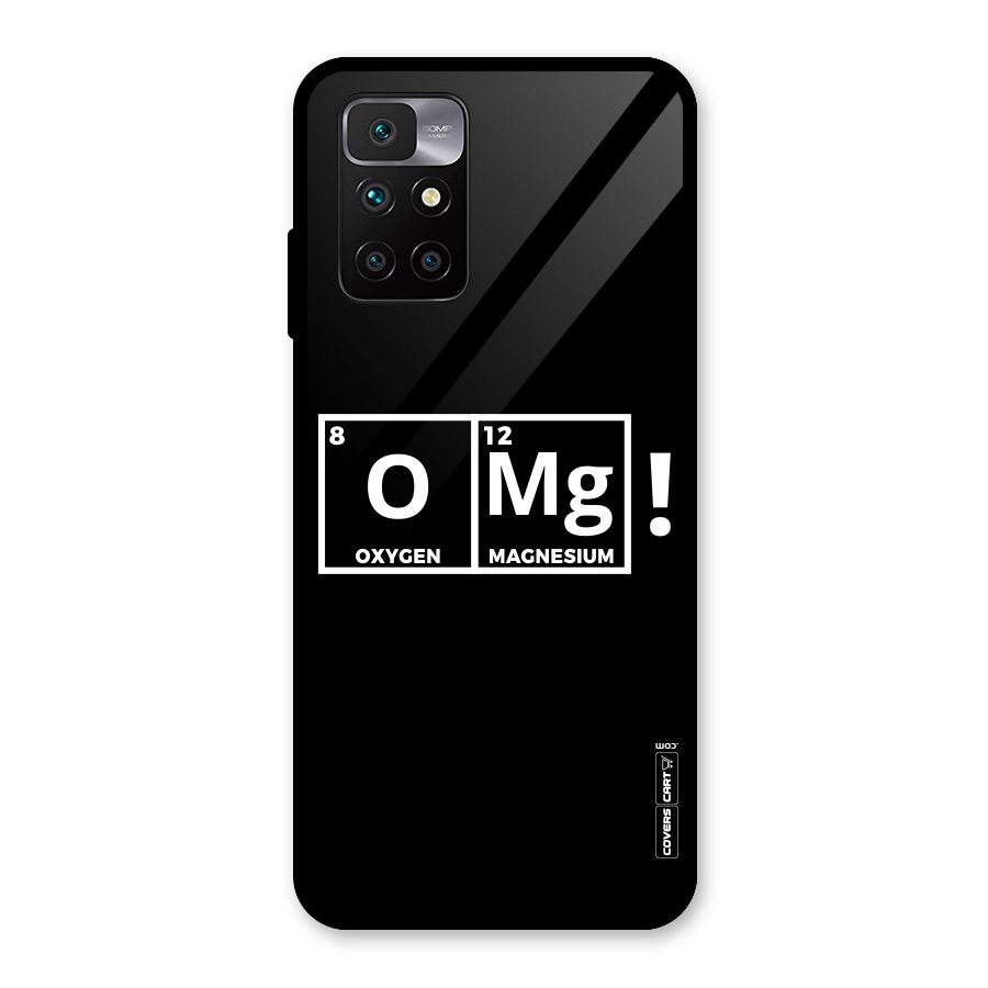 OMG Chemistry Pun Glass Back Case for Redmi 10 Prime