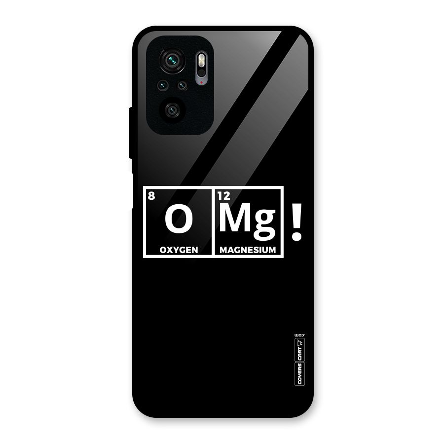 OMG Chemistry Pun Glass Back Case for Redmi Note 10S