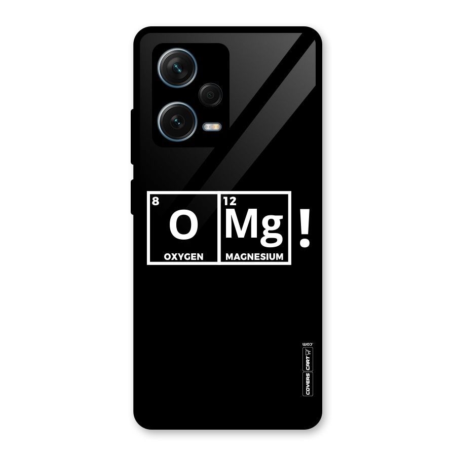 OMG Chemistry Pun Glass Back Case for Redmi Note 12 Pro Plus 5G