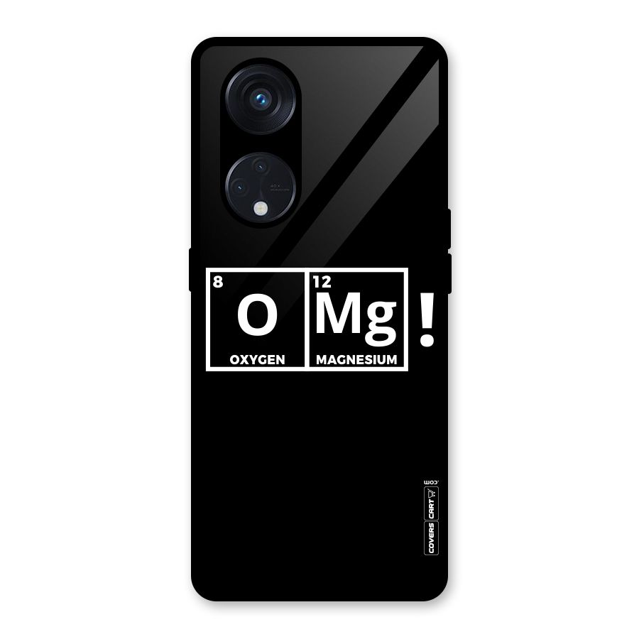 OMG Chemistry Pun Glass Back Case for Reno8 T 5G
