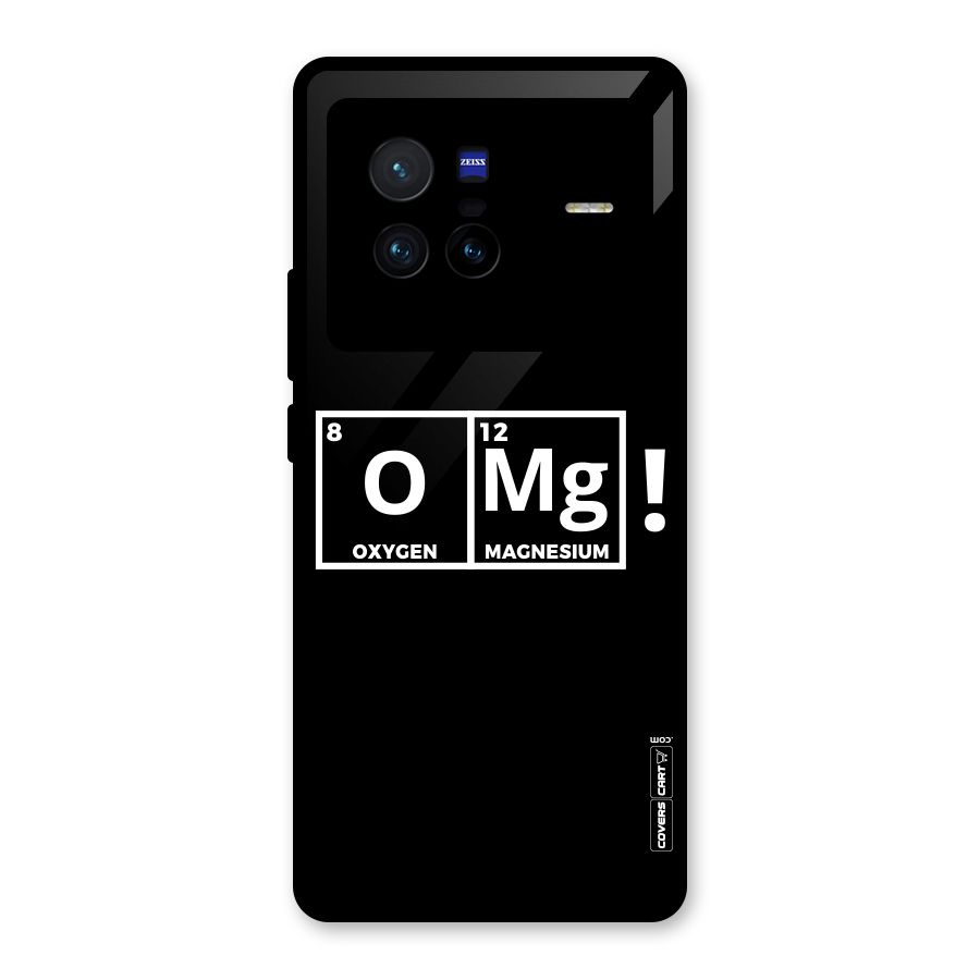 OMG Chemistry Pun Glass Back Case for Vivo X80