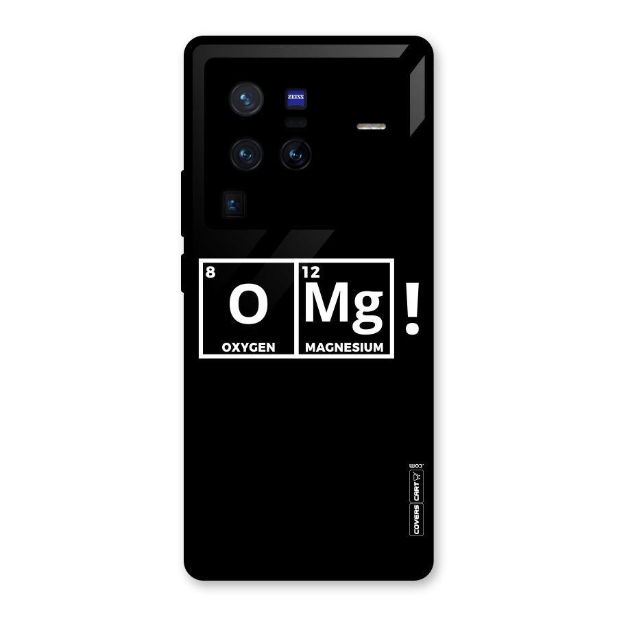OMG Chemistry Pun Glass Back Case for Vivo X80 Pro