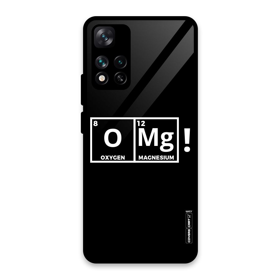 OMG Chemistry Pun Glass Back Case for Xiaomi 11i HyperCharge 5G