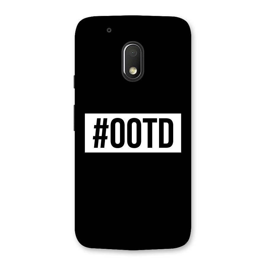 OOTD Back Case for Moto G4 Play