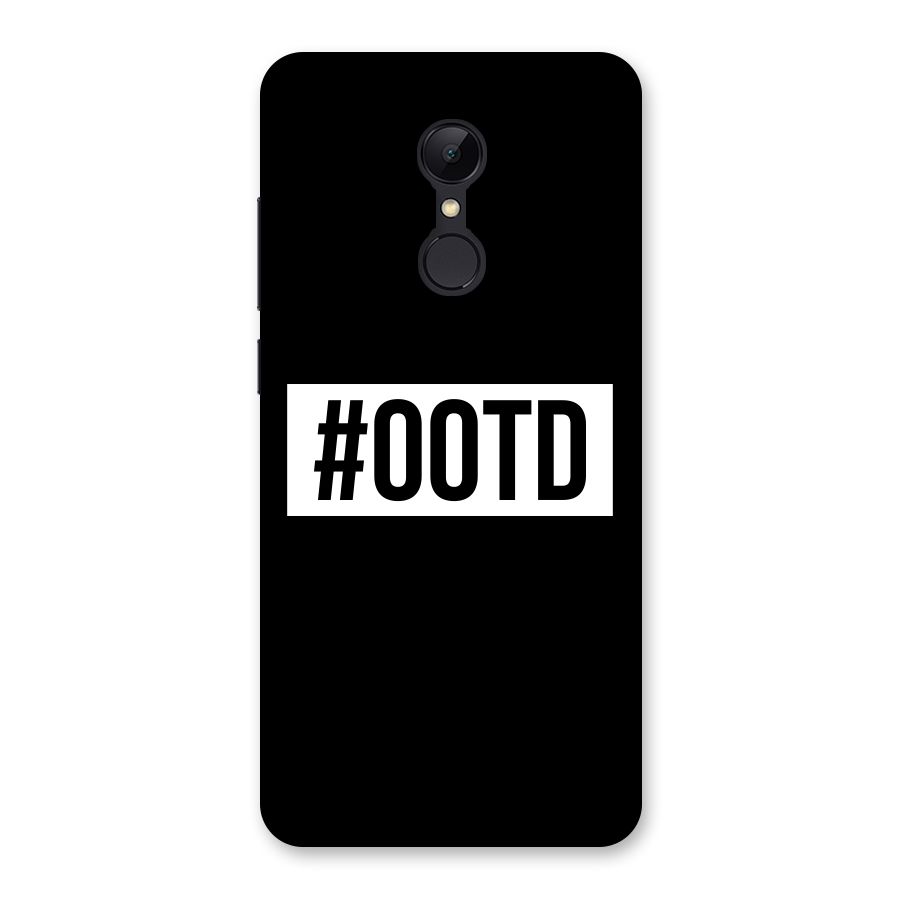 OOTD Back Case for Redmi 5
