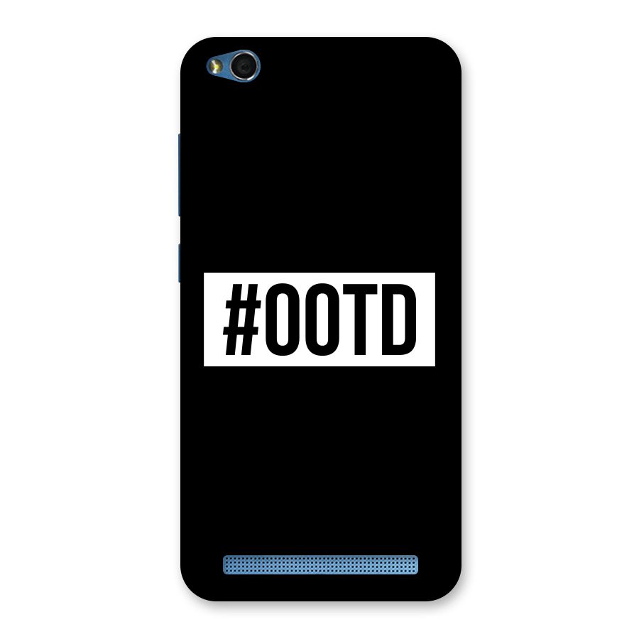 OOTD Back Case for Redmi 5A