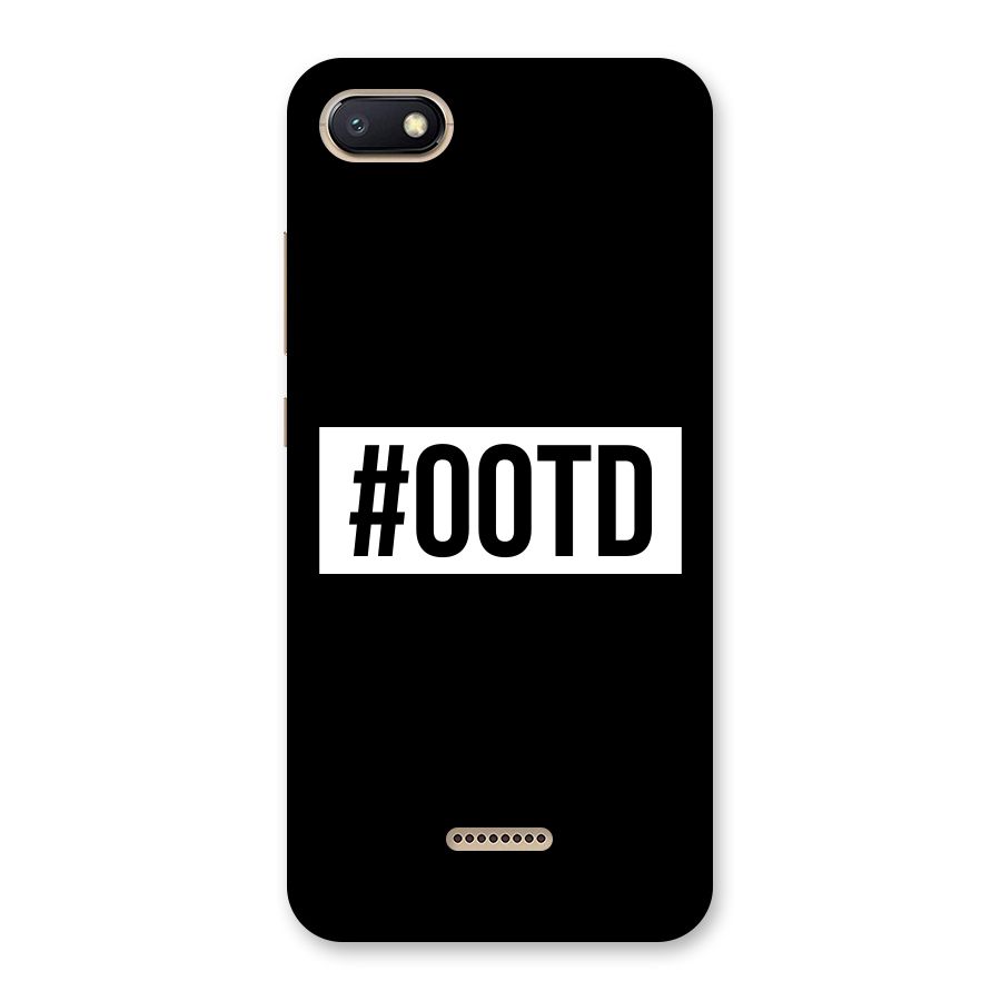 OOTD Back Case for Redmi 6A