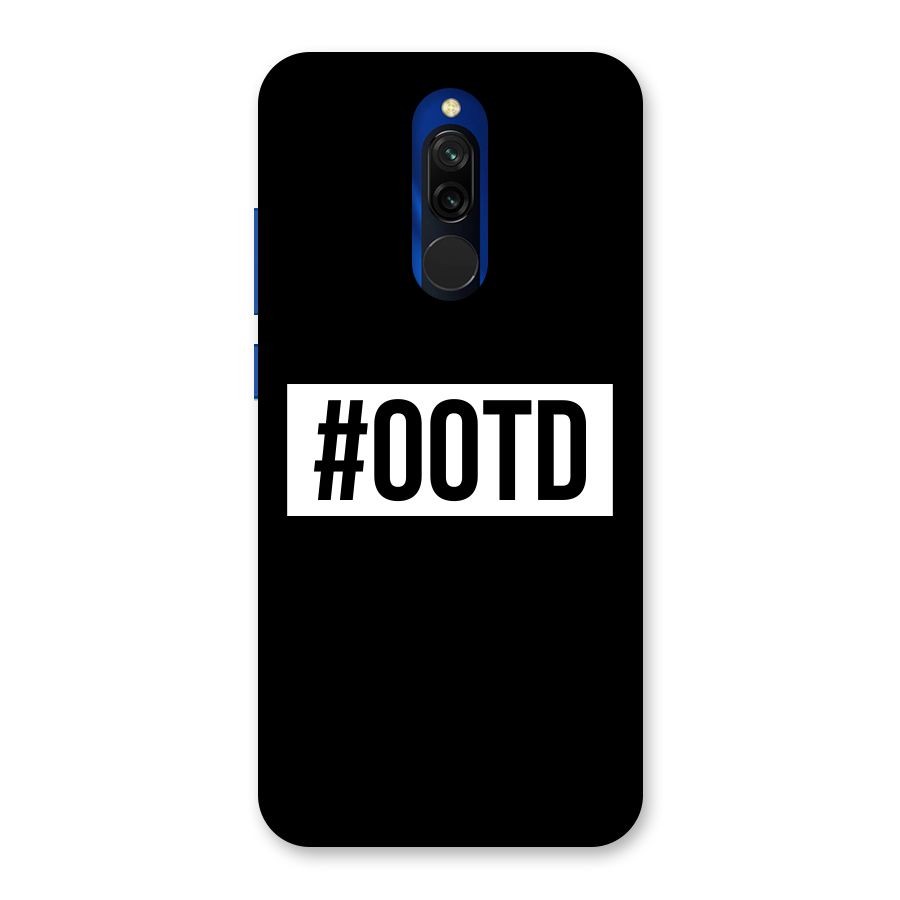 OOTD Back Case for Redmi 8