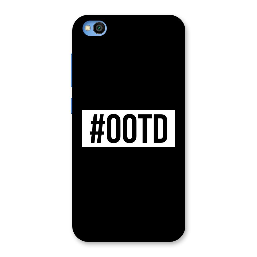 OOTD Back Case for Redmi Go