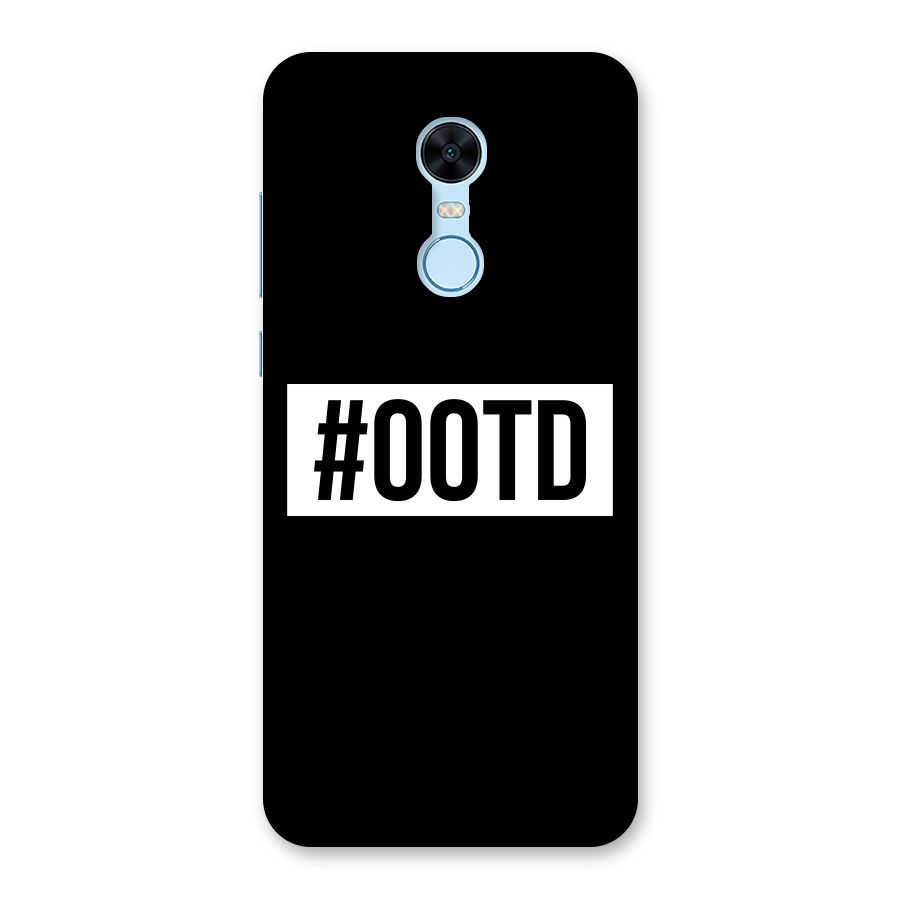 OOTD Back Case for Redmi Note 5