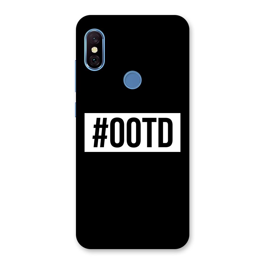 OOTD Back Case for Redmi Note 6 Pro