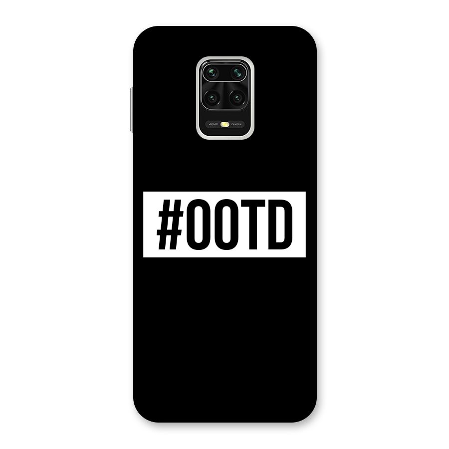 OOTD Back Case for Redmi Note 9 Pro