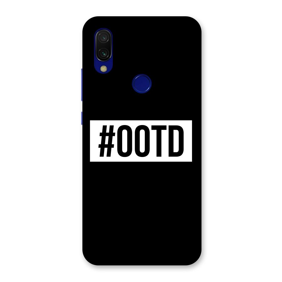 OOTD Back Case for Redmi Y3