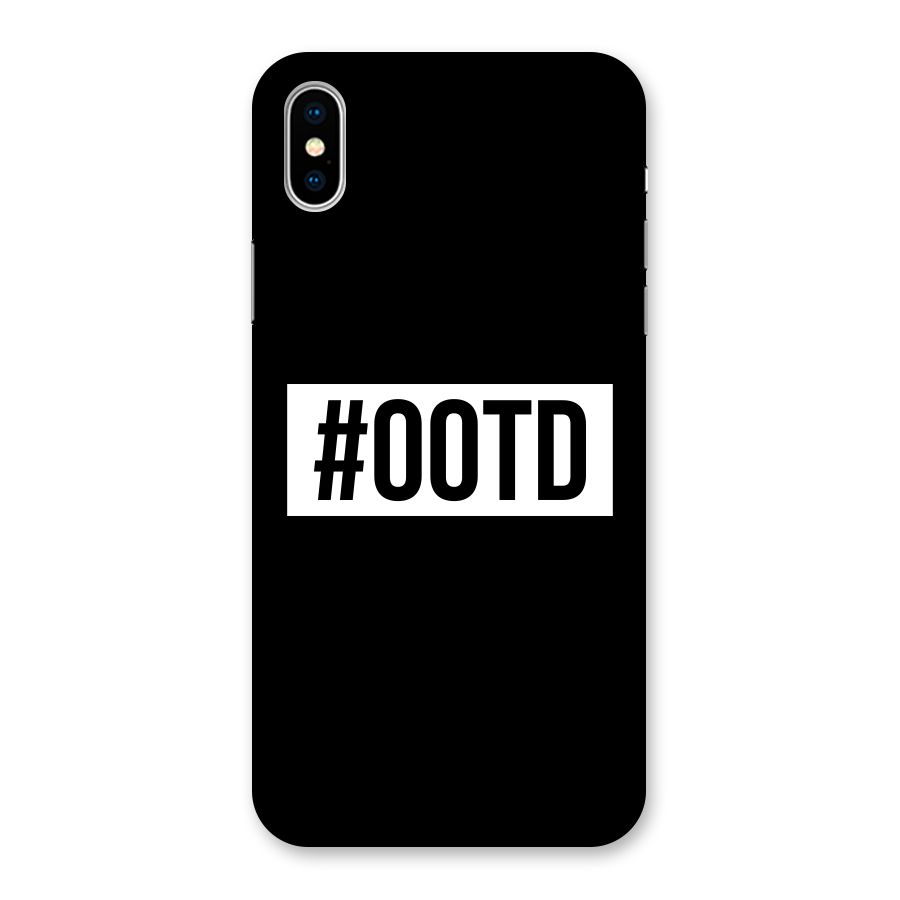 OOTD Back Case for iPhone XS