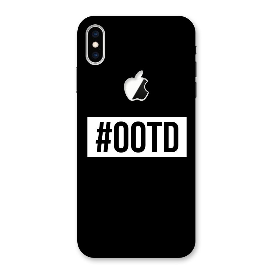 OOTD Back Case for iPhone XS Max Apple Cut