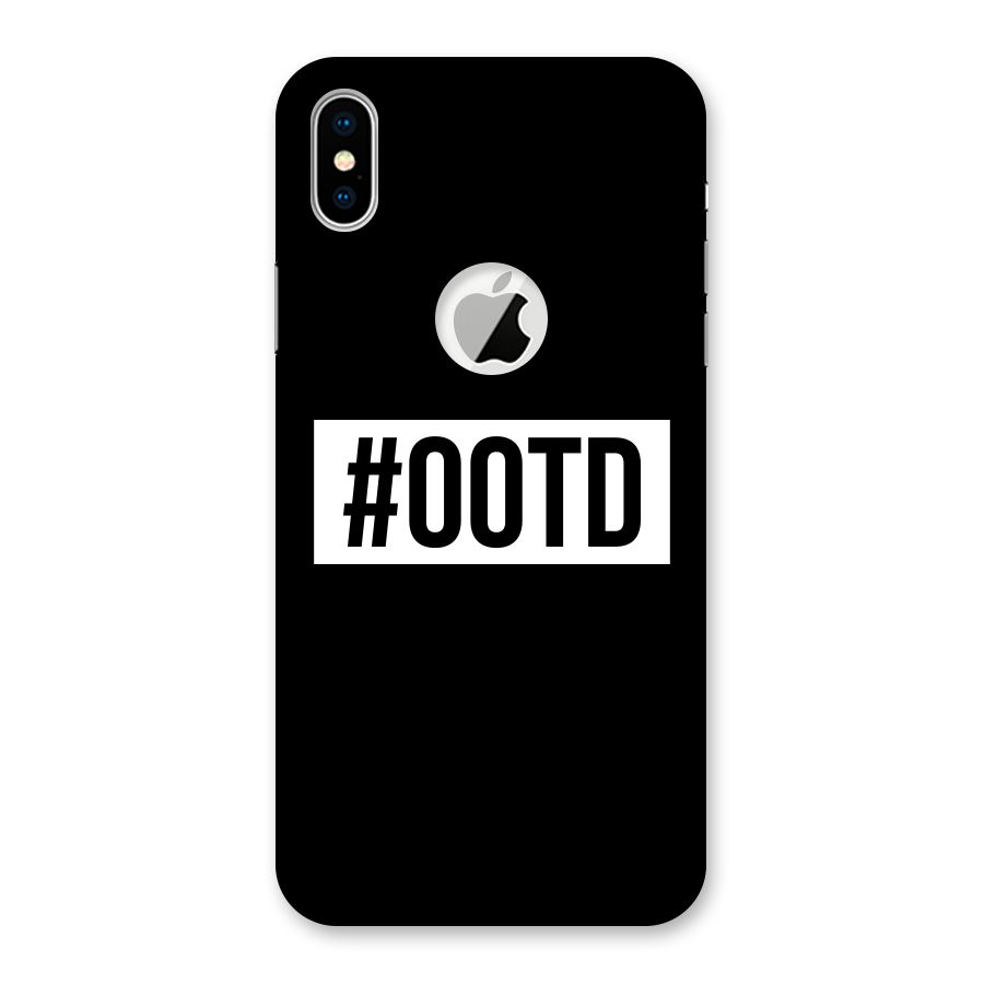 OOTD Back Case for iPhone X Logo Cut