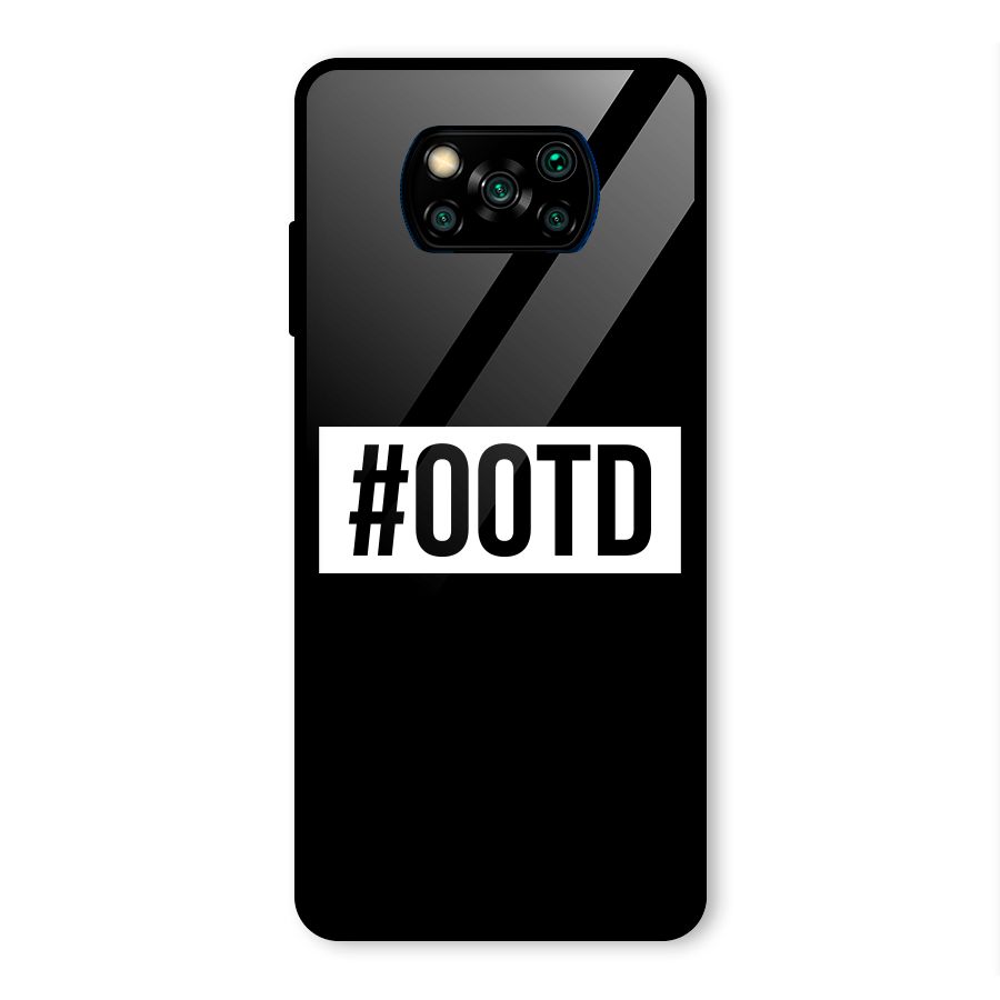 OOTD Glass Back Case for Poco X3 Pro