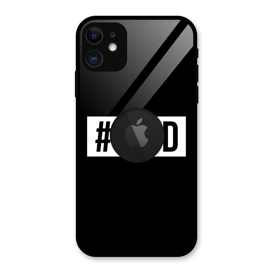 OOTD Glass Back Case for iPhone 11 Logo Cut