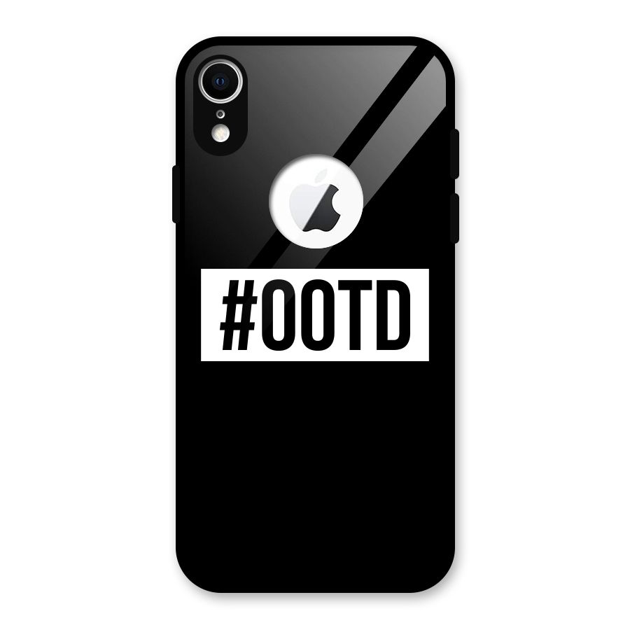 OOTD Glass Back Case for iPhone XR Logo Cut