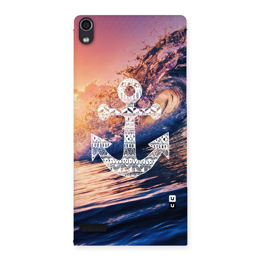 Ocean Anchor Wave Back Case for Ascend P6