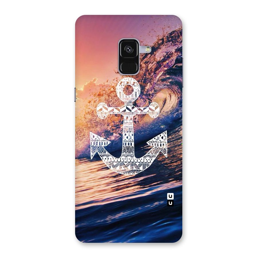 Ocean Anchor Wave Back Case for Galaxy A8 Plus