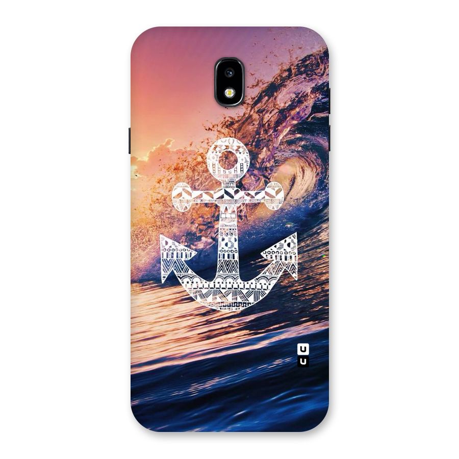Ocean Anchor Wave Back Case for Galaxy J7 Pro