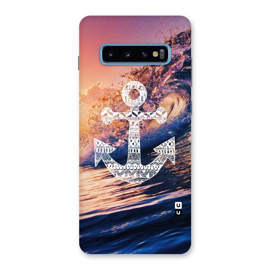 Ocean Anchor Wave Back Case for Galaxy S10 Plus