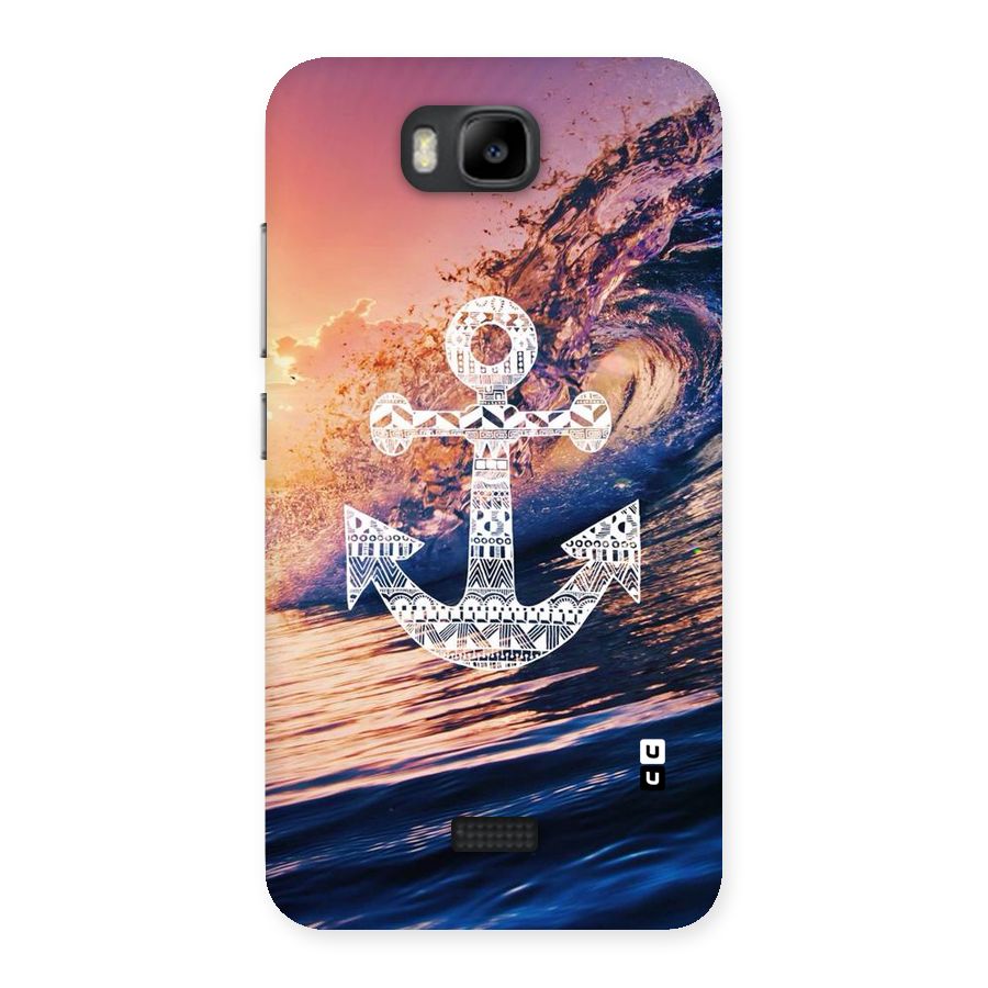 Ocean Anchor Wave Back Case for Honor Bee