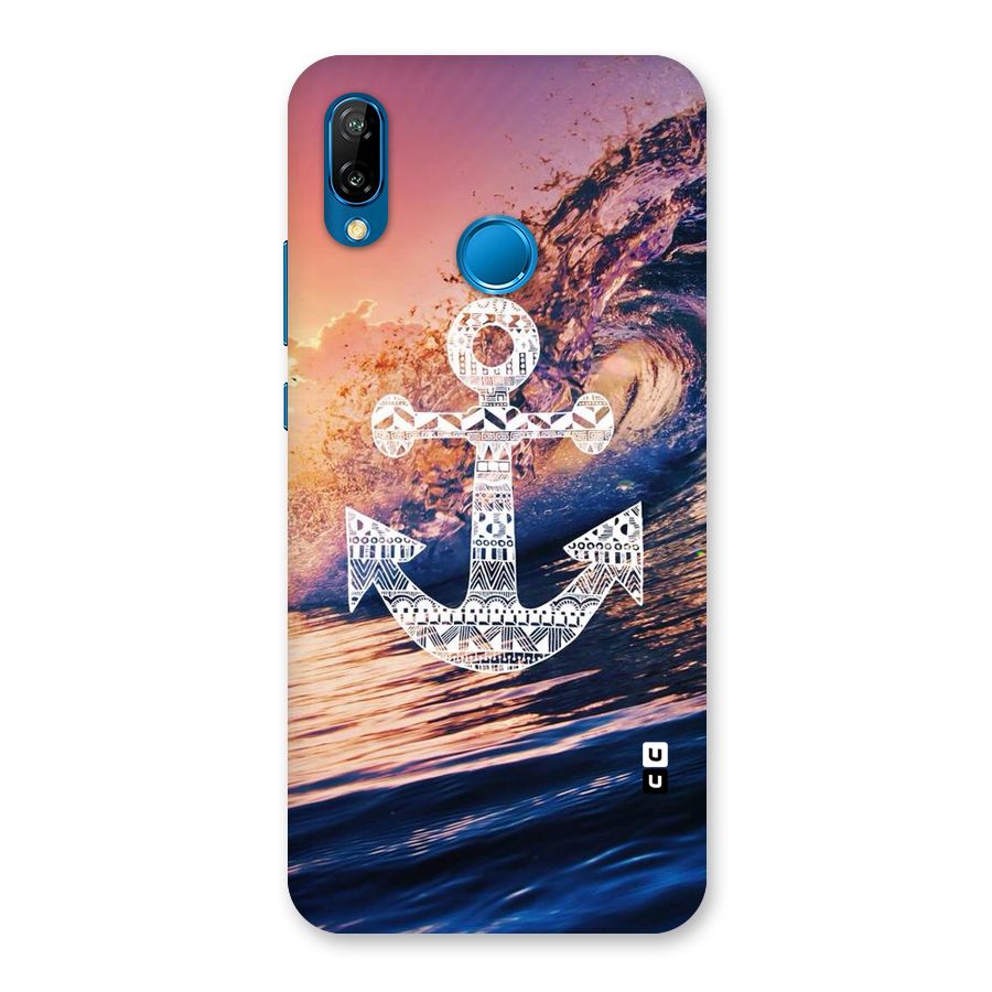 Ocean Anchor Wave Back Case for Huawei P20 Lite