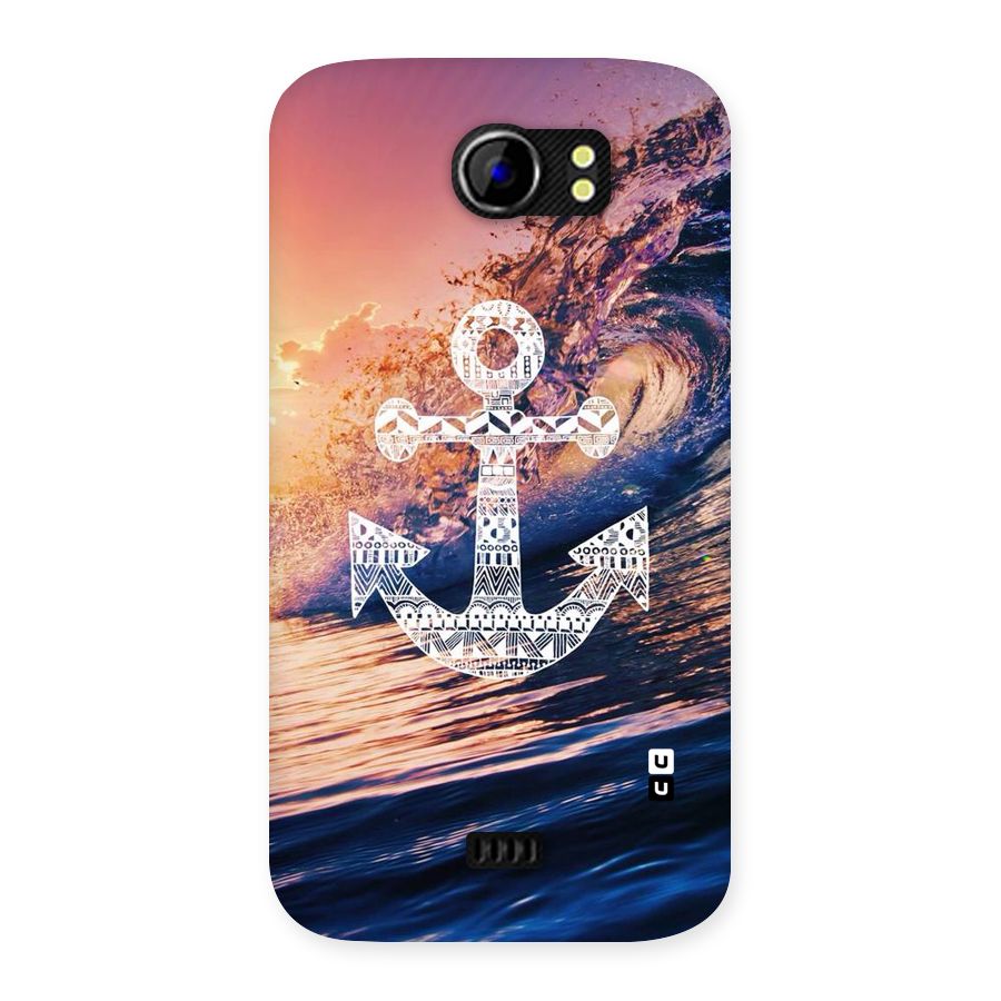 Ocean Anchor Wave Back Case for Micromax Canvas 2 A110